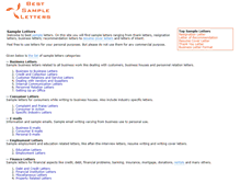 Tablet Screenshot of bestsampleletters.com